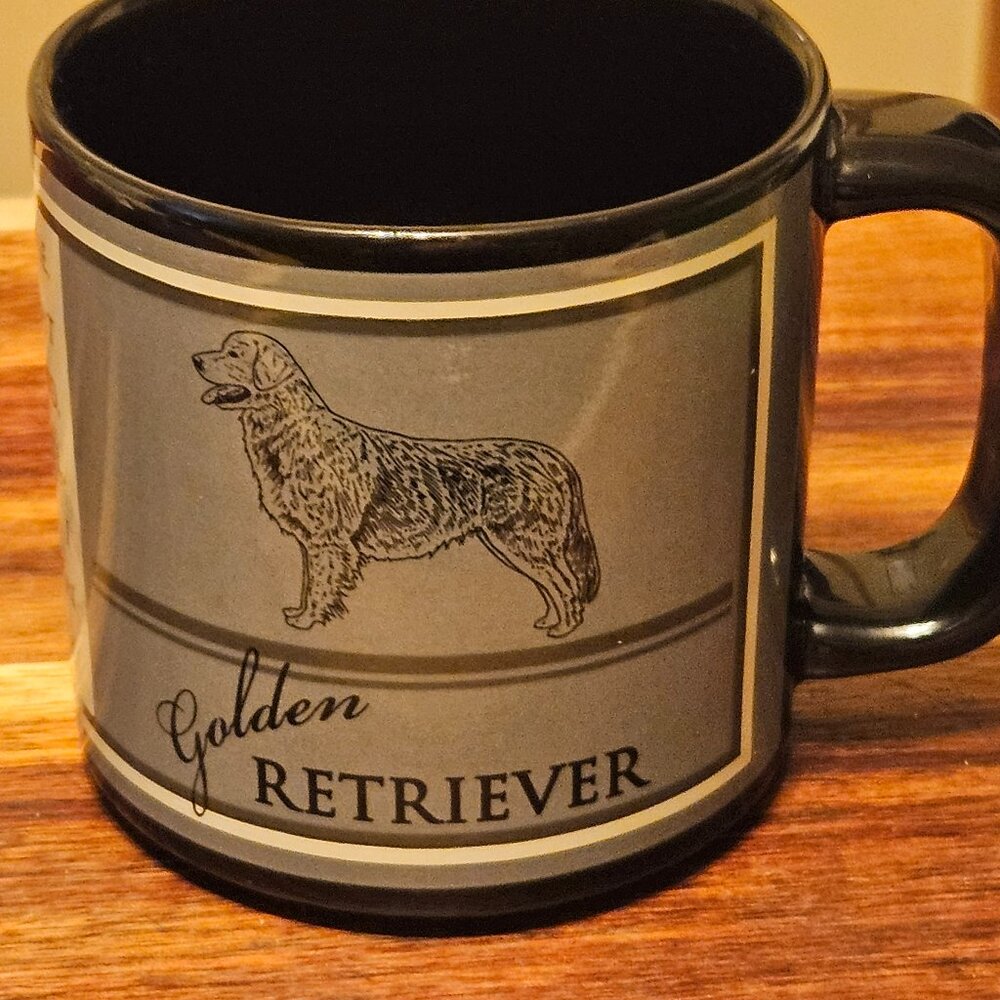 golden retriever coffee mug,russ berrie&co